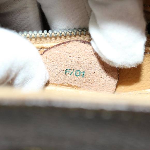 CELINE Macadam Canvas Hand Bag PVC 2way Brown Auth 66450 - Picture 12 of 16